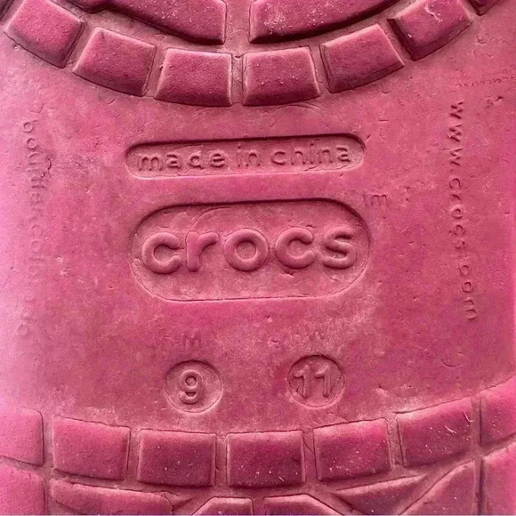 Crocs Slip On Clog Sun Devils Adult Mens Size 9 - Womens Size 11 Purple - Picture 8 of 8